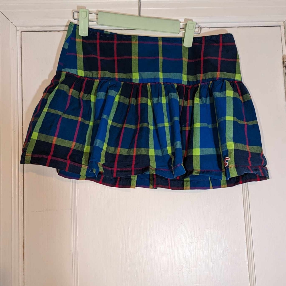 Y2K Hollister plaid mini skirt